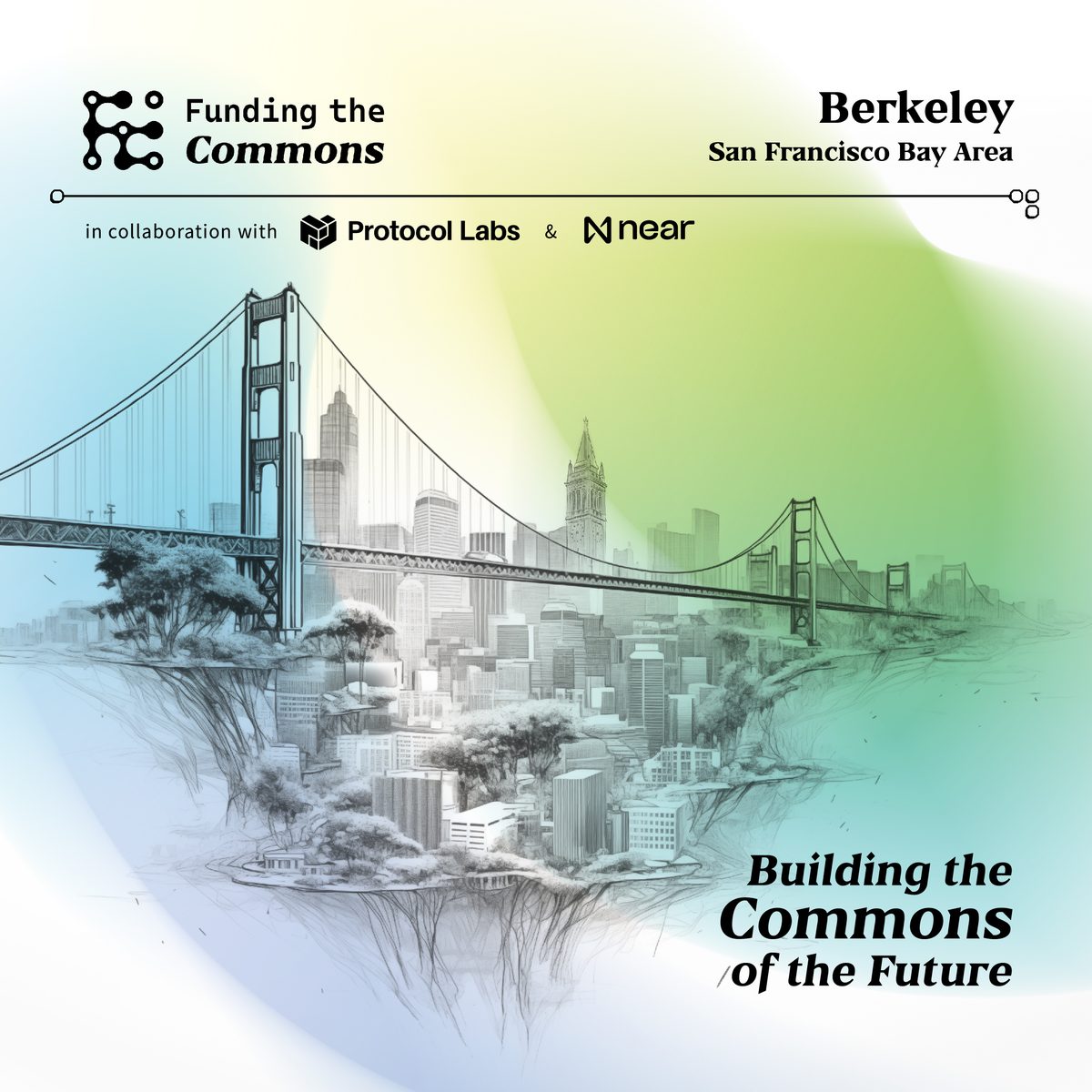 Funding the Commons SF Bay Area 2024 poster