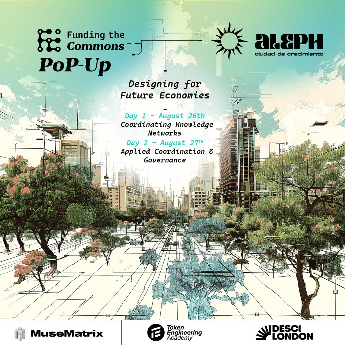FtC Pop-Up at Aleph: Designing for Future Economies poster